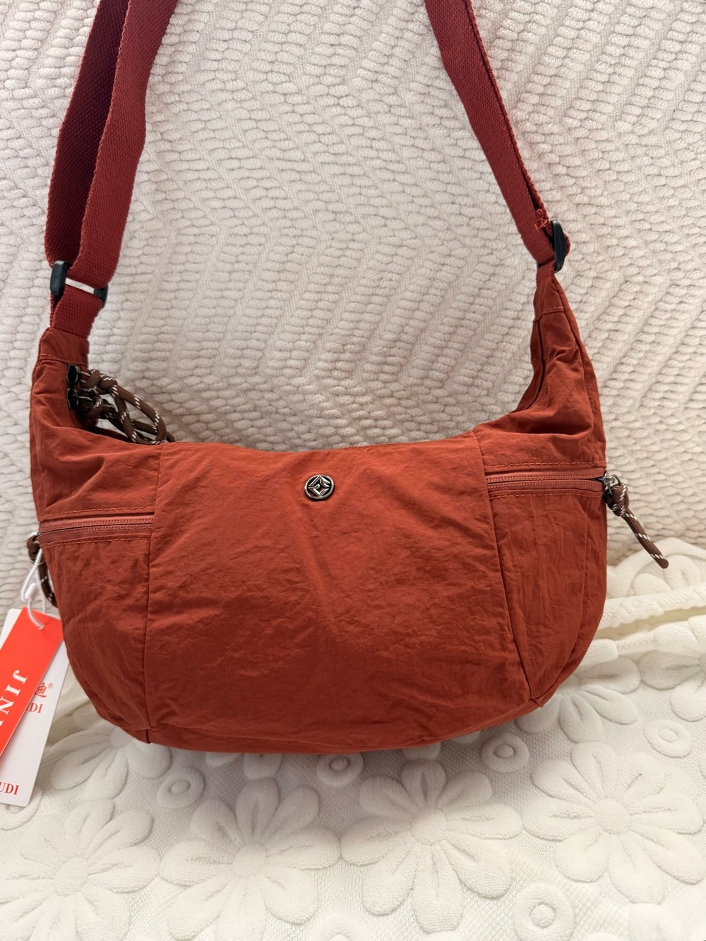 Brand New Ultra-Lightweight Water-Resistant Nylon Crescent Crossbody Bag